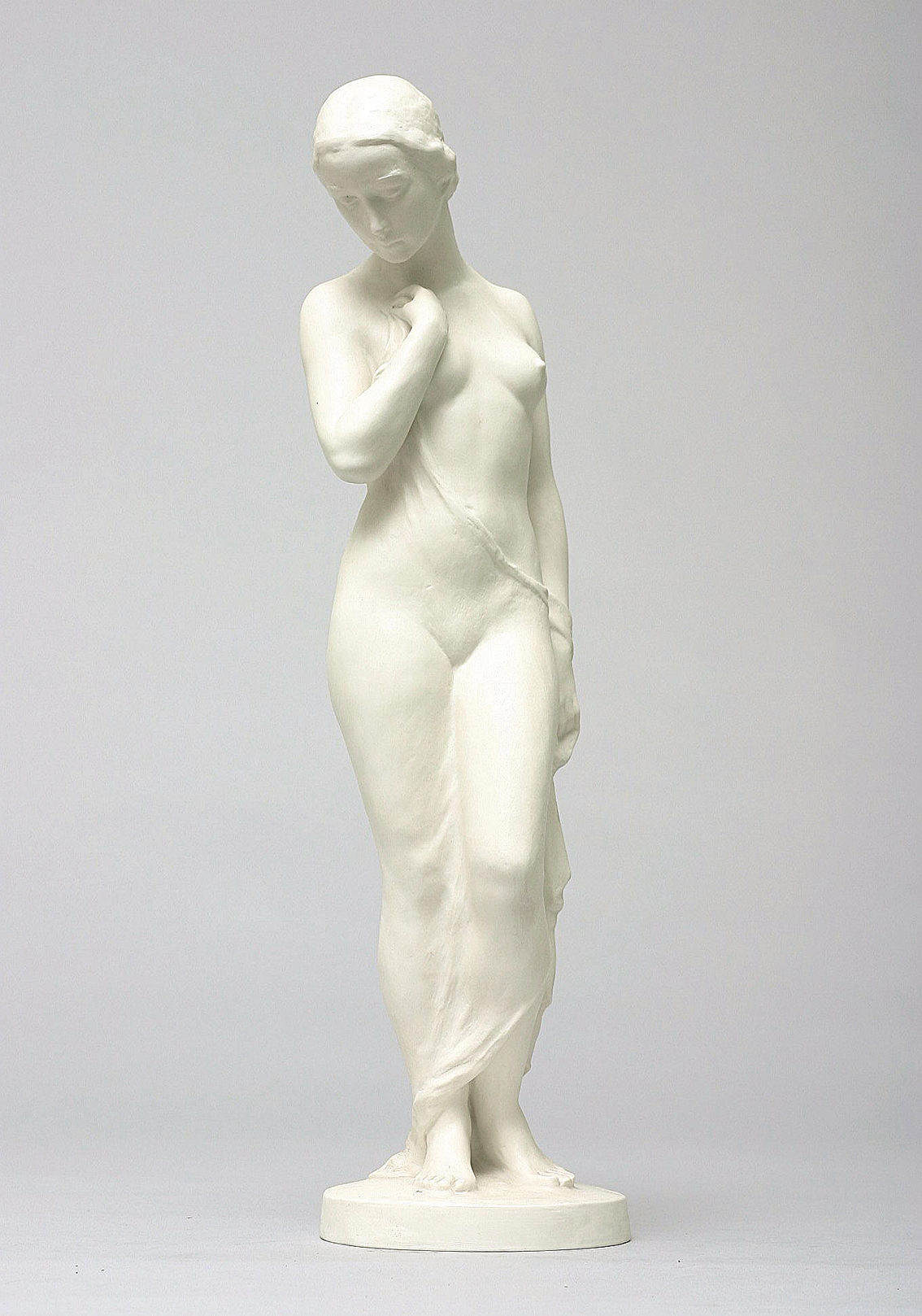 A large figure of a female nude 'muse'