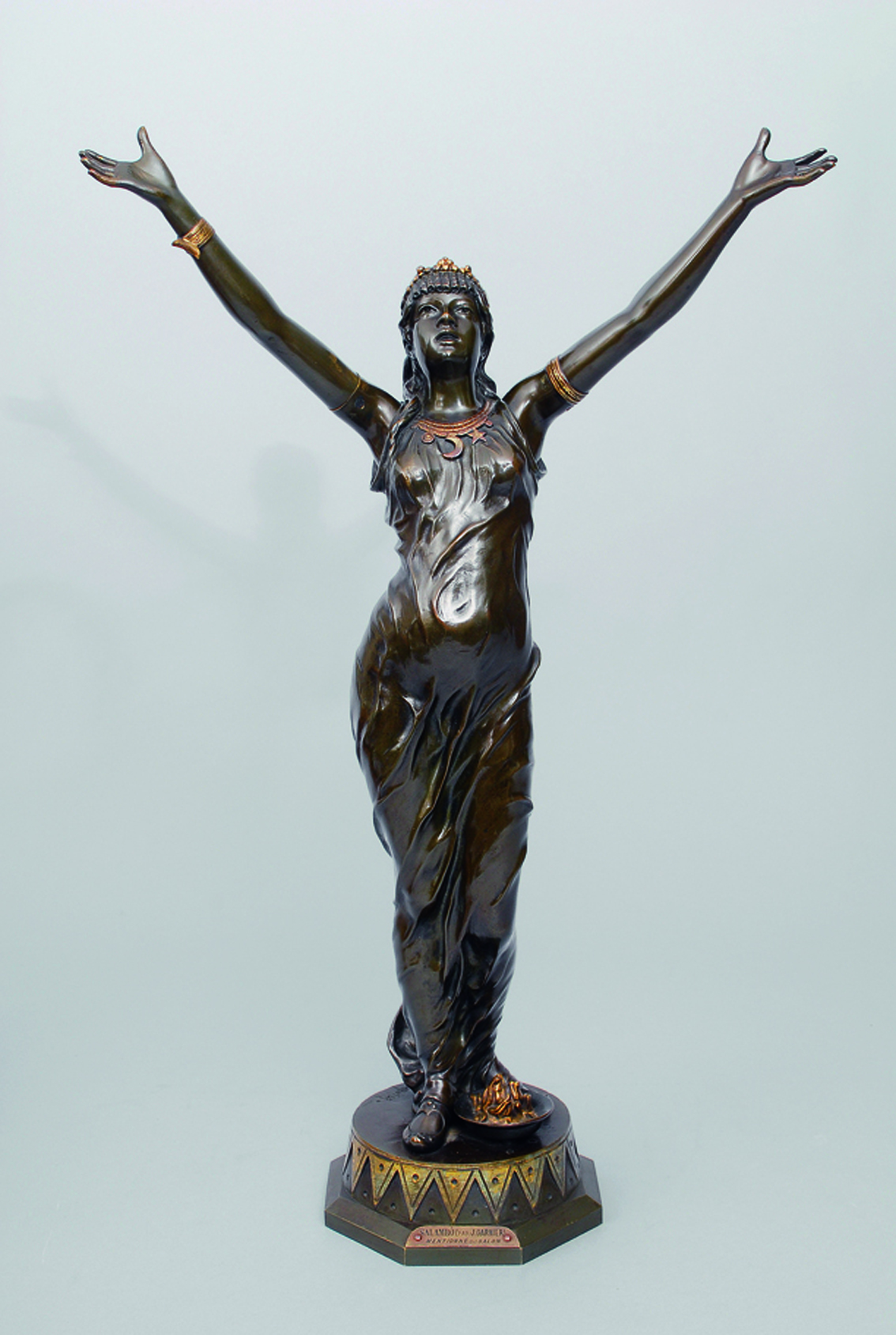 Große Bronze-Figur 'Salambô'