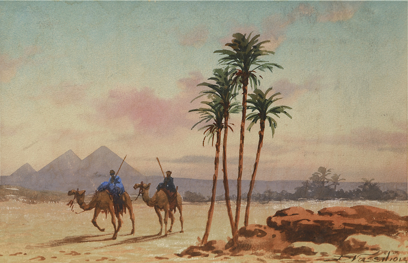 Near the pyramids of Giseh