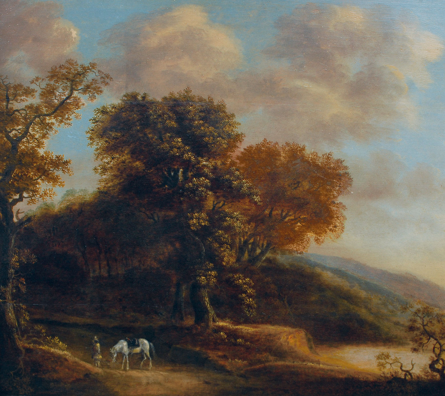 Landscape with horseman