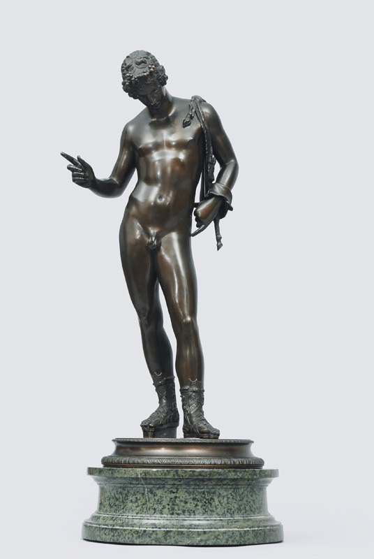 Klassische Bronze-Figur "Narcissus"