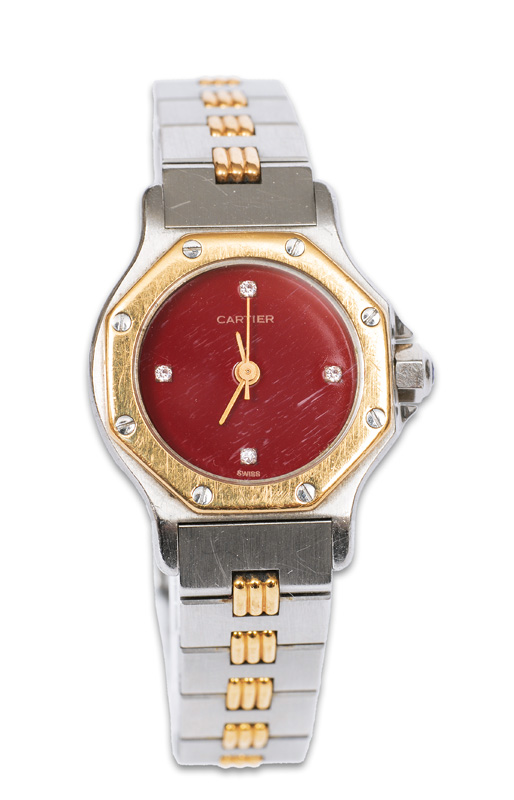 Damen-Armbanduhr von Cartier "Santos"