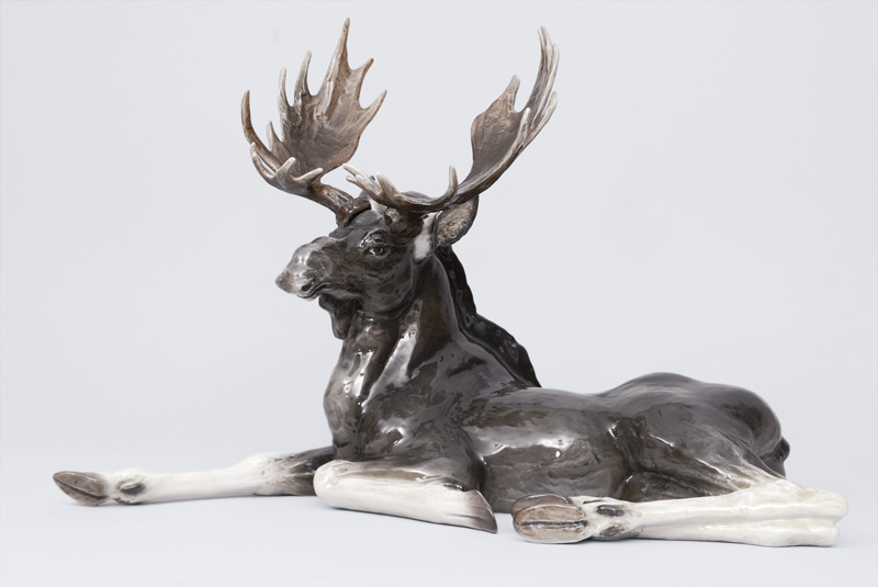 An impressiv animal figurine "Elk"