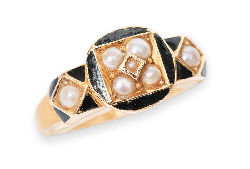 A petite Victorian pearl ring