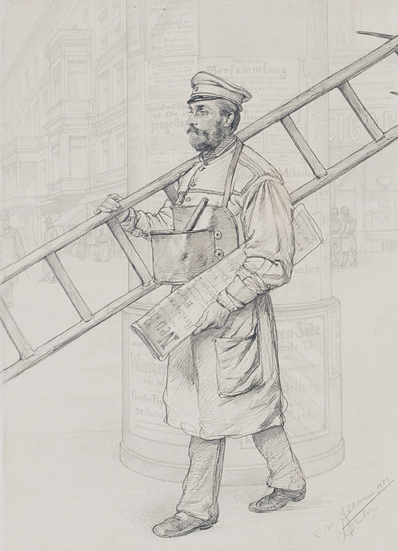 Man with a Ladder