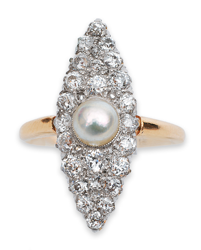 Jugendstil Diamant Ring
