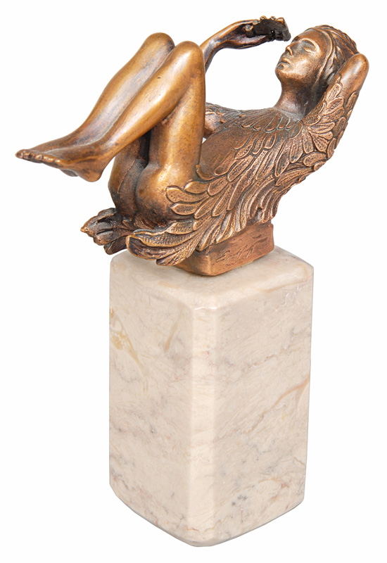 Bronze-Figur "Papageno" aus der Serie "Les beaux arts"