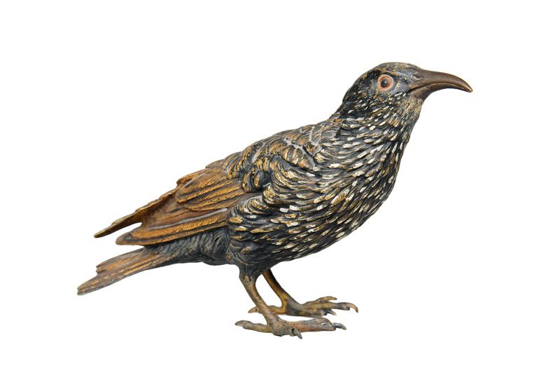 Wiener Bronze-Figur "Vogel Star"