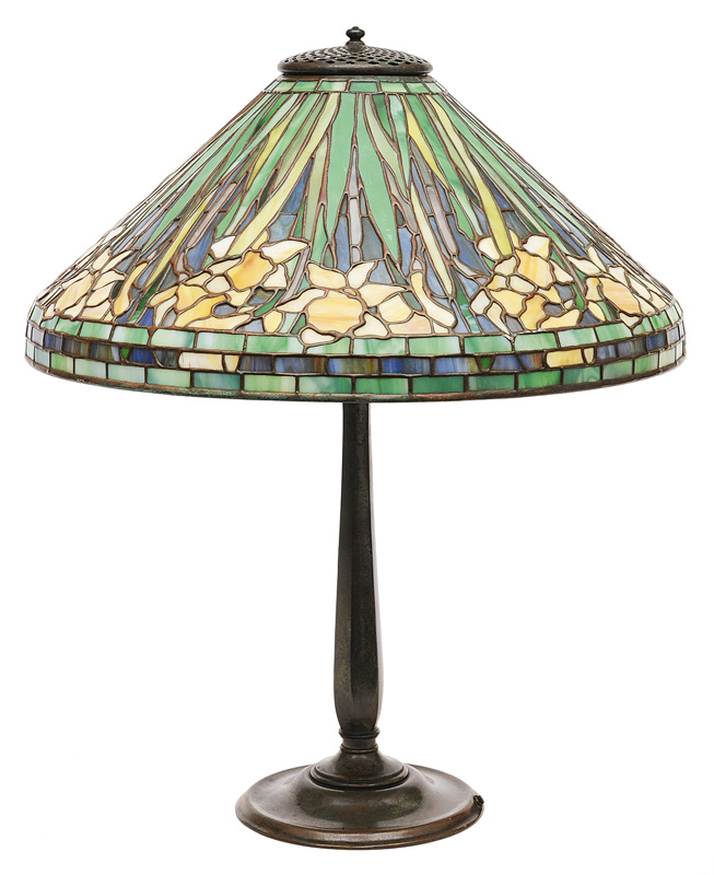A rare table lamp "Blue Daffodil"