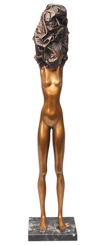 A bronze figure "La Divina"