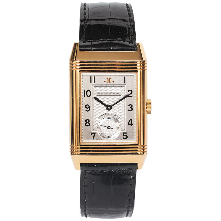 A gentlemen"s watch "Reverso Tourbillon" by Jaeger LeCoultre