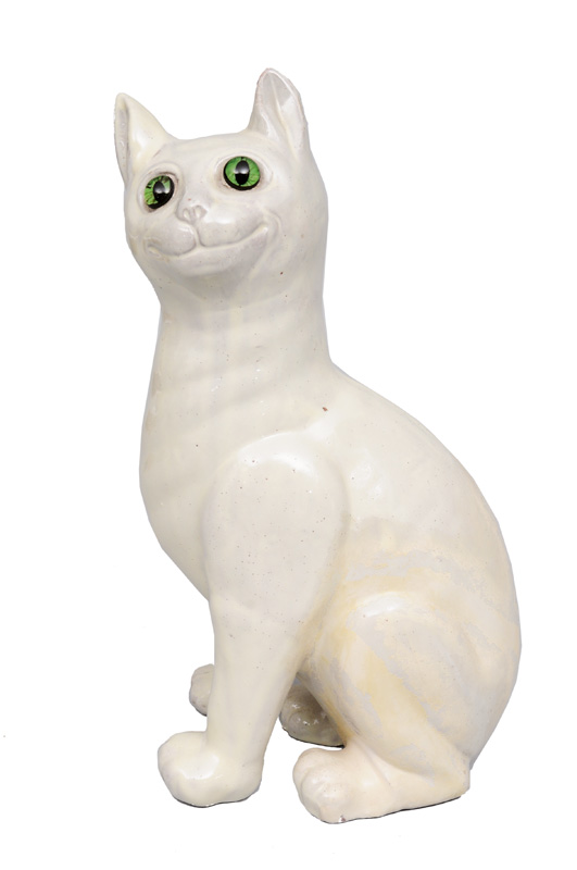 Jugendstil-Figur "Sitzende Katze"