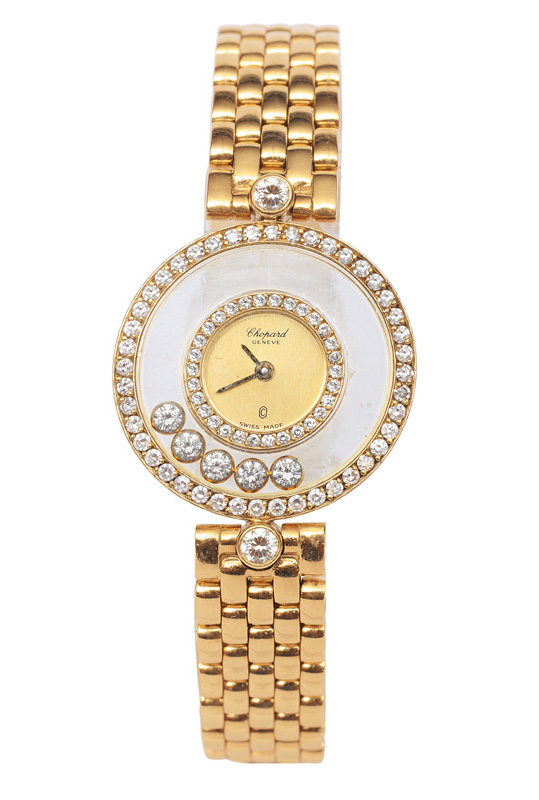 Damen-Armbanduhr mit Brillanten "Happy Diamonds"