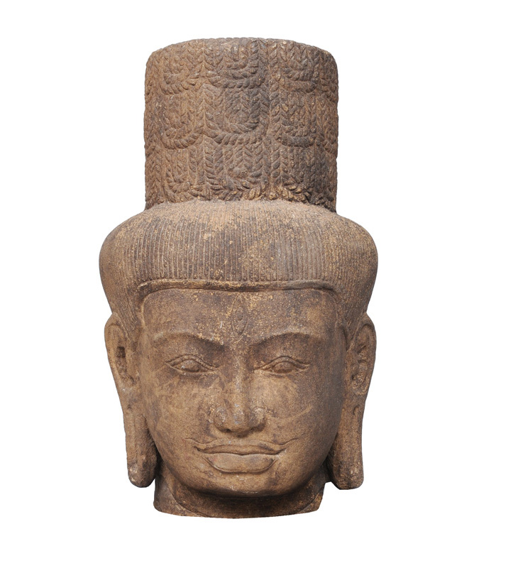 A large stone-head "Shiva"