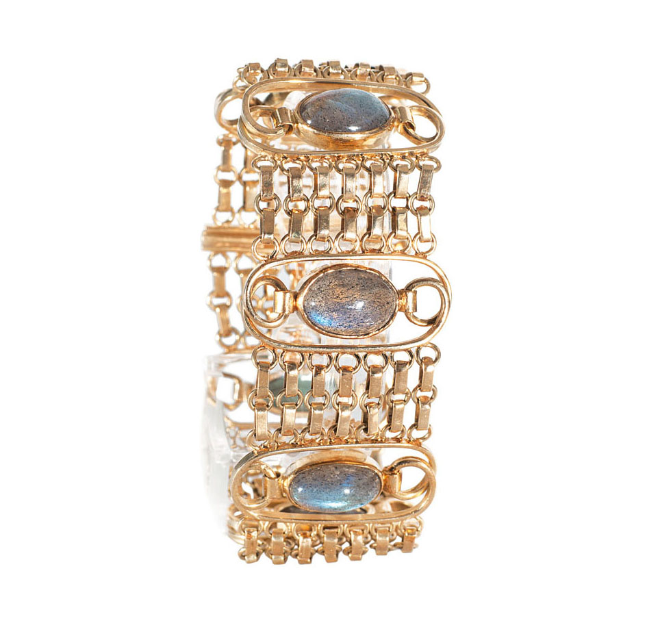 An Art-Nouveau moonstone bracelet