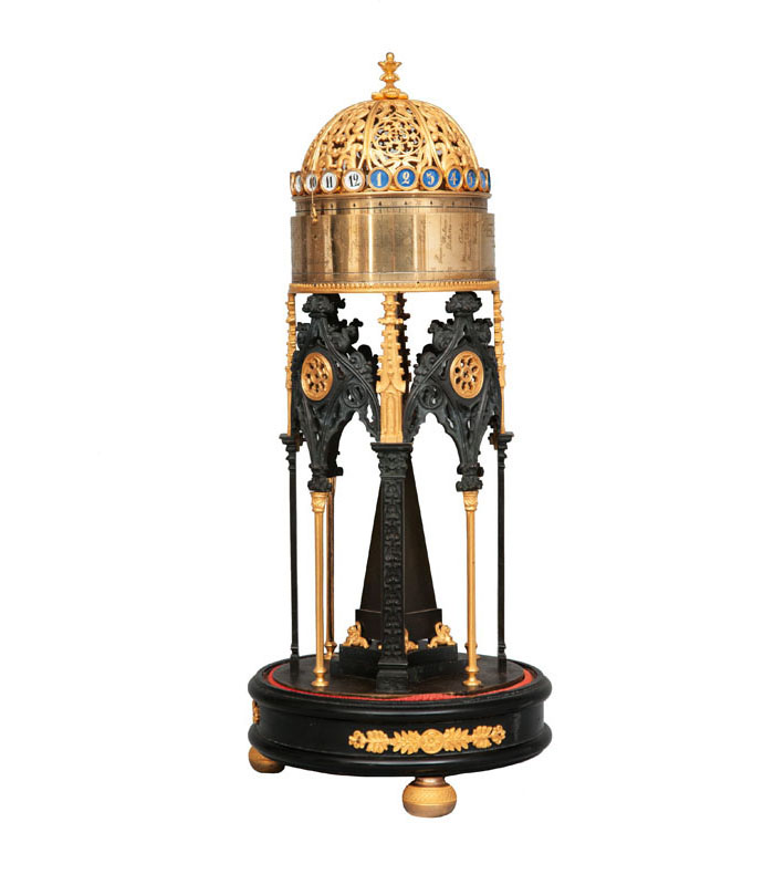 A noble tower clock of St. Petersburg provenience - so called Pendule à cercles tournants