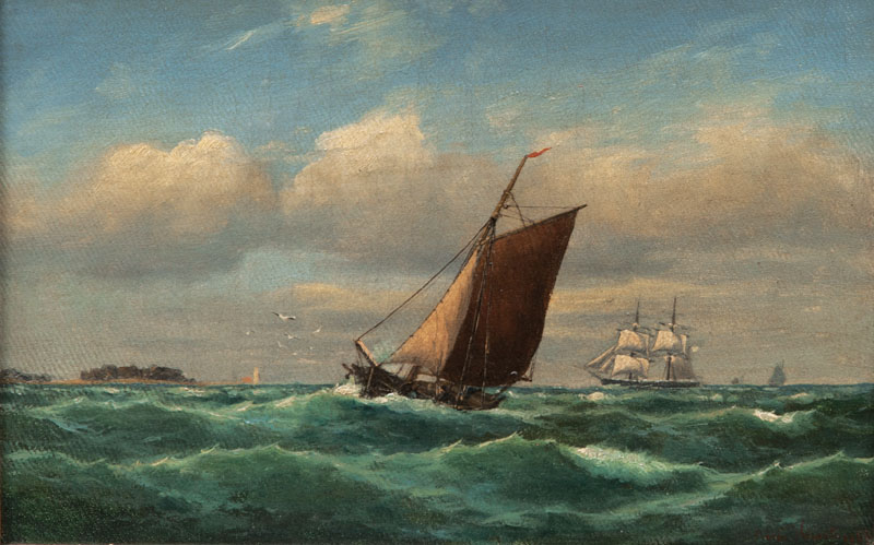 Sailing Ships off Heligoland