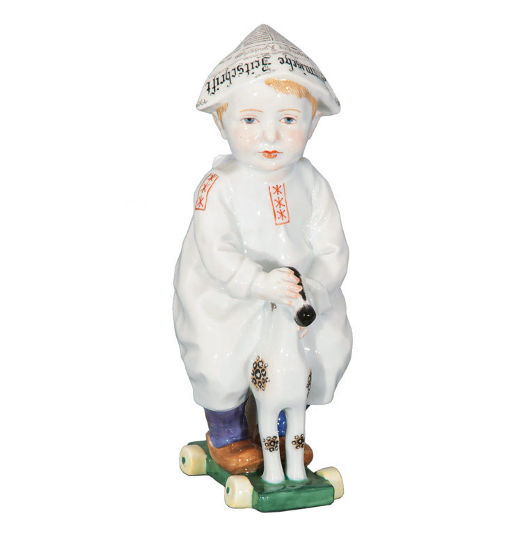 A figure 'Boy on his rocking horse'