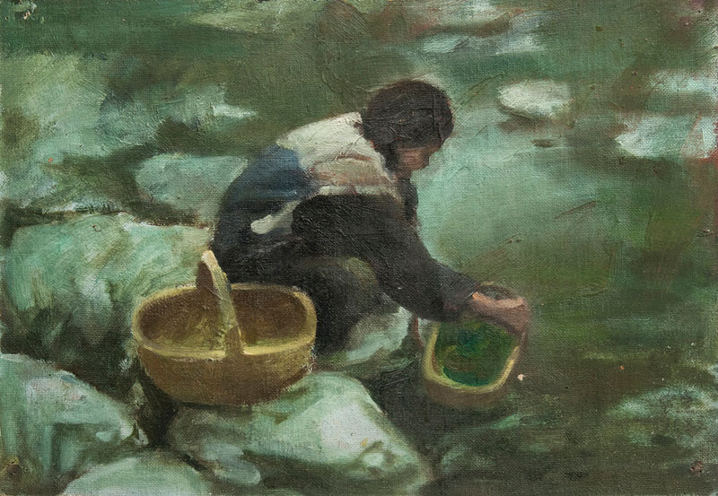 Girl at the river