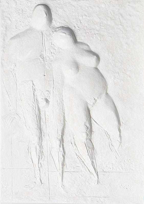 A relief 'Loving couple'