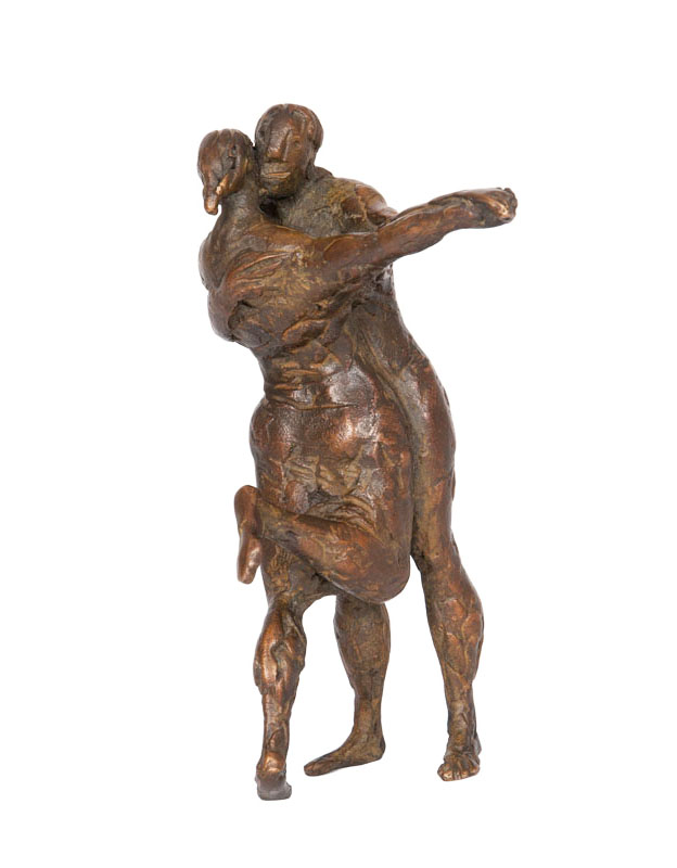 A Bronze sculpture 'dancing pair'