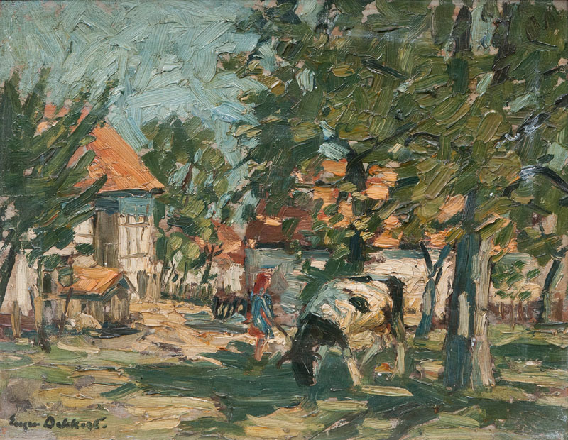 Cows in a Village