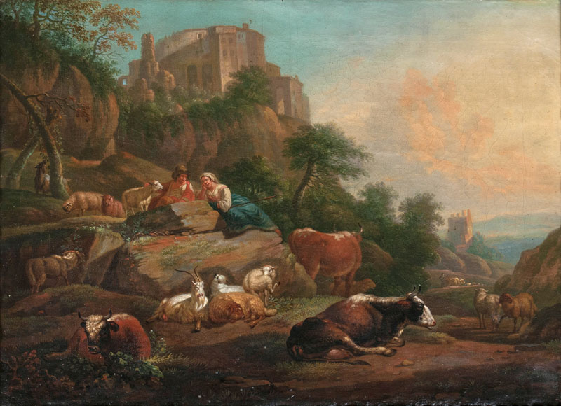 Southern Landscape with Herdsmen and Flock