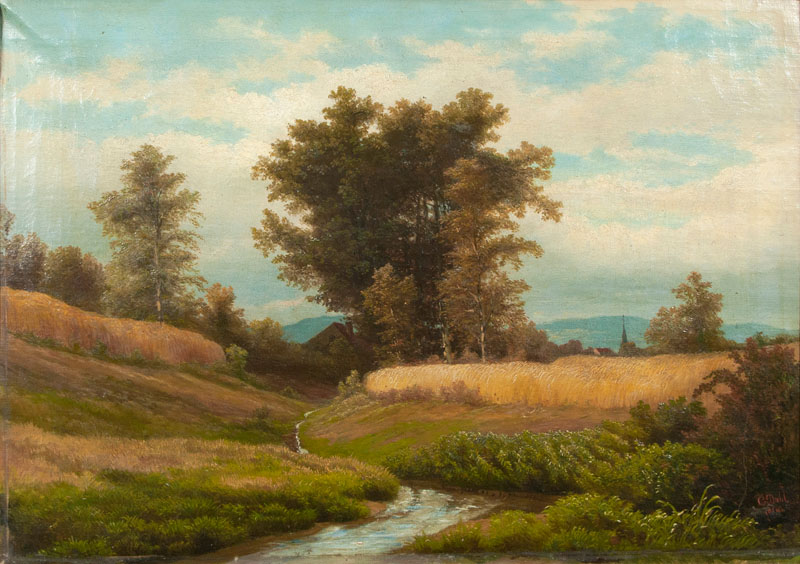 Summer Landscape with Creek