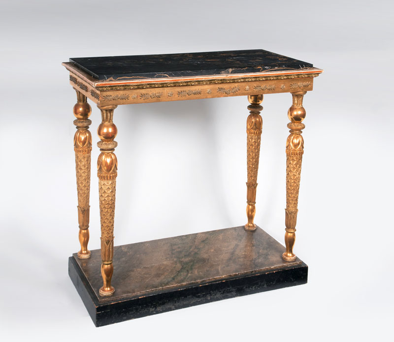 An elegant classicist console table