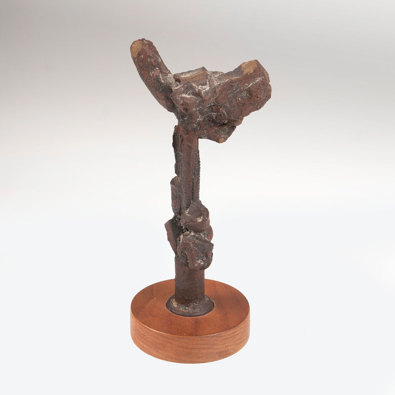 A bronze sculpture 'Inclined to the left'