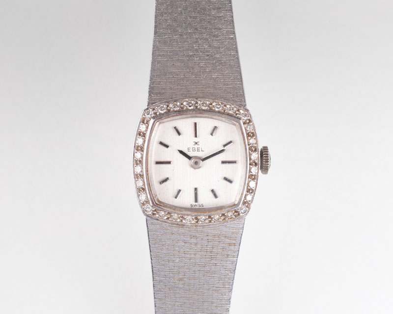 Vintage Damen-Armbanduhr mit Diamant-Besatz