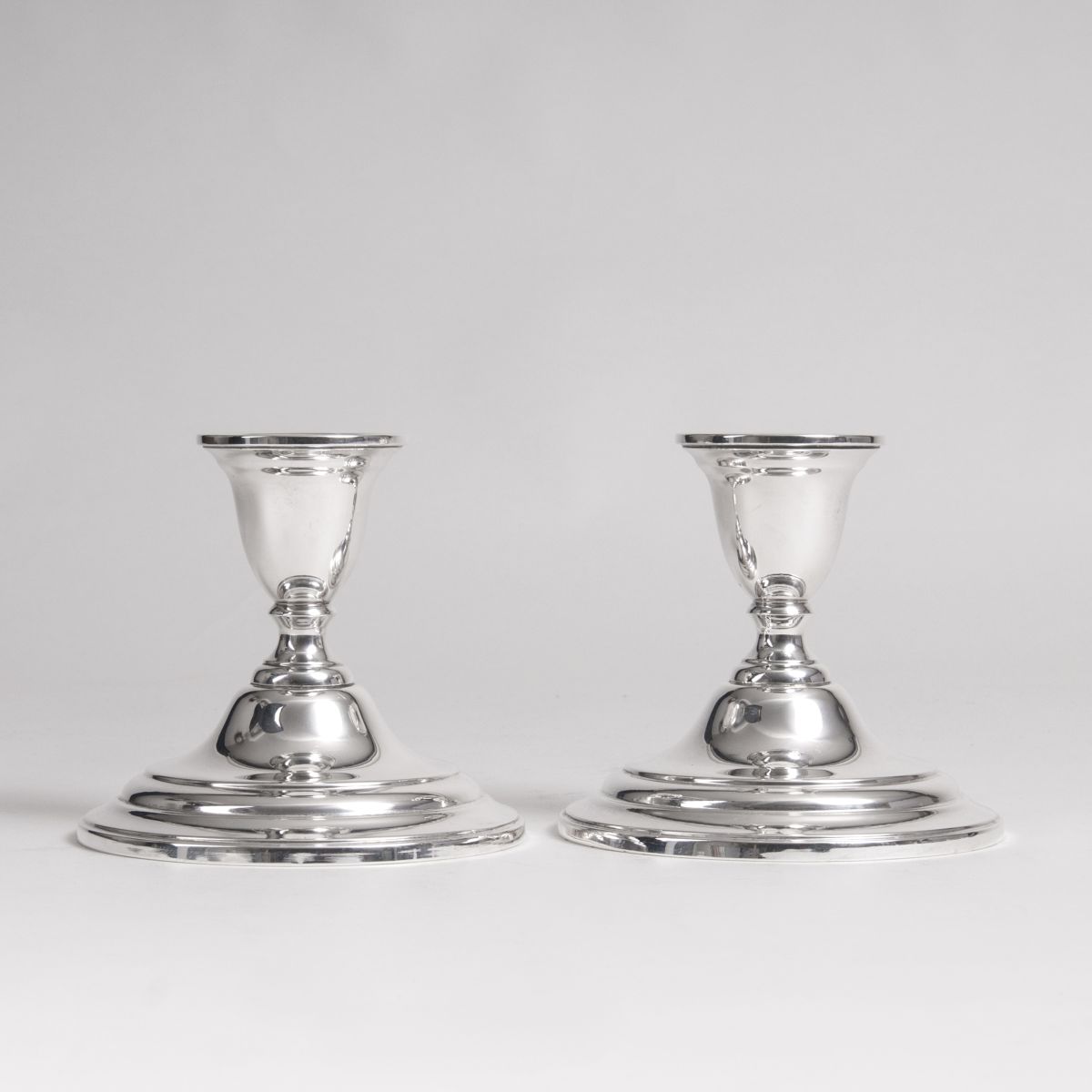 A pair of small American candlesticks