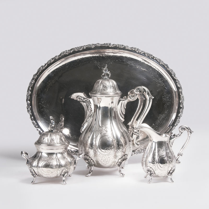 A coffee set in a baroque style