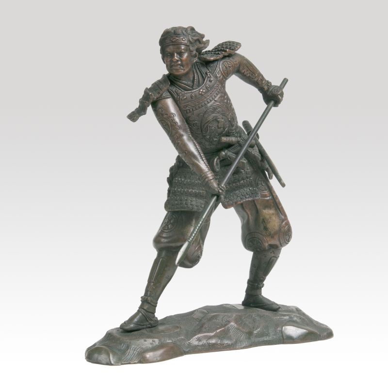 A Bronze Sculpture 'Takeda Warrior'