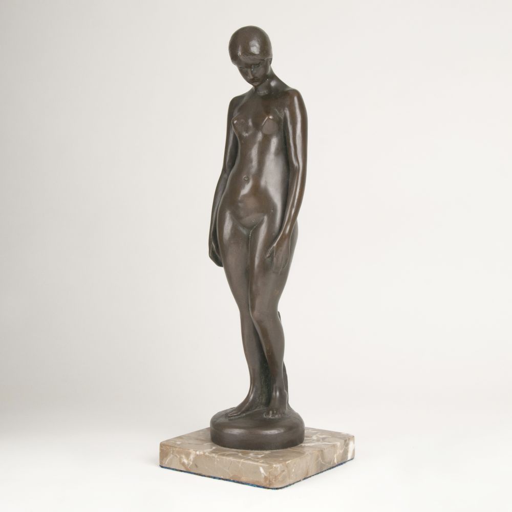 A Figure 'Standing Female Nude with Lowered Head'