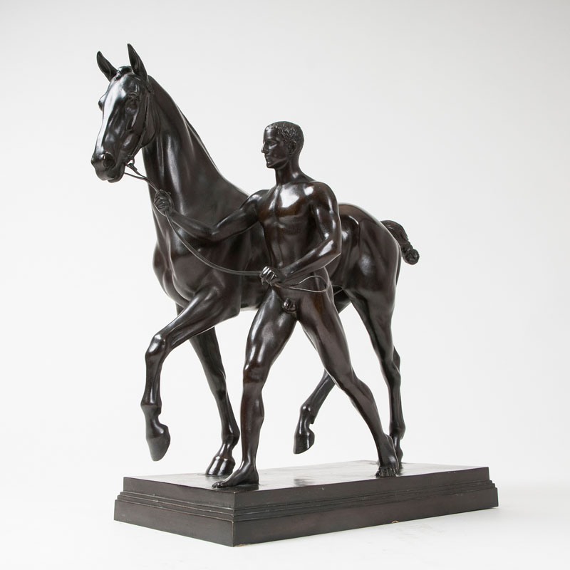Bronze-Skulptur 'Der Rosselenker'