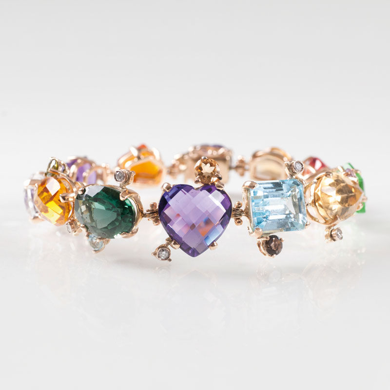 A vivid coloured stones bracelet