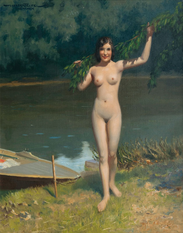 Nude by a Lake