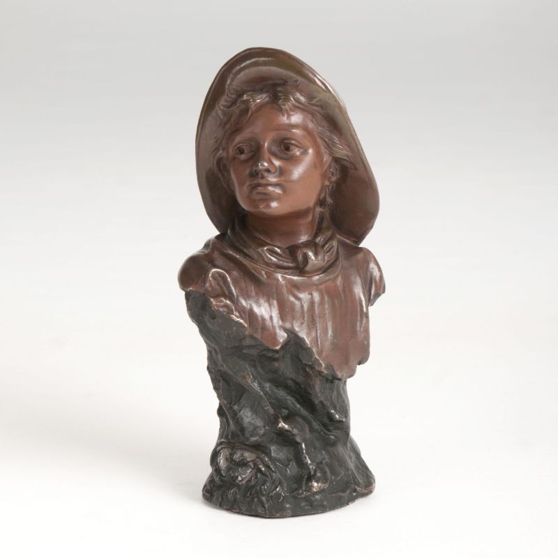 A bronze bust 'Fisherboy'