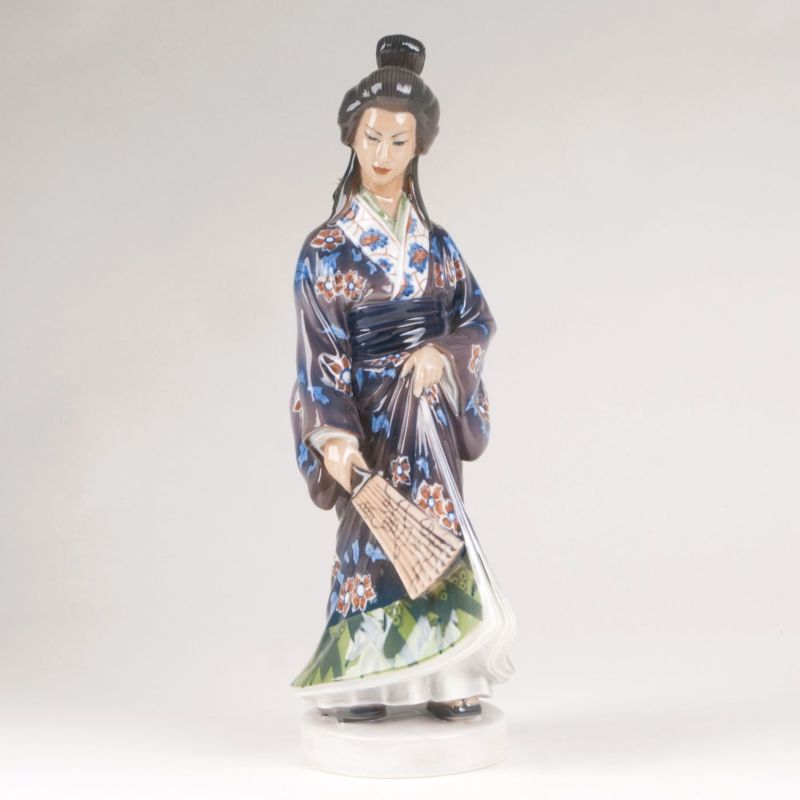 A porcelain figure 'Japanese woman'