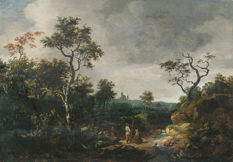 Landscape with Church and Mill