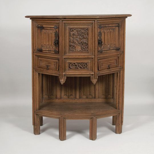 A late Gothic Cabinet on Stand