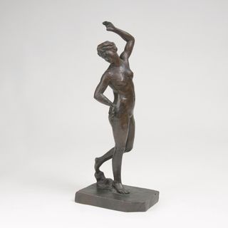 A Bronze Figure 'Descending Female'