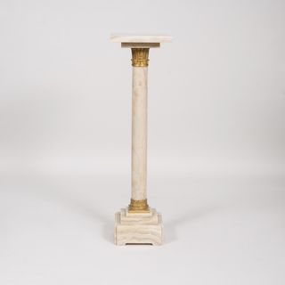 A decorative Onyx Marble Column