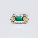 A highquality Emerald Diamond Ring - image 1