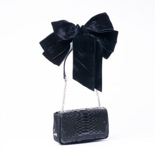 An Iconic Artemis Bow Bag in Python Leather