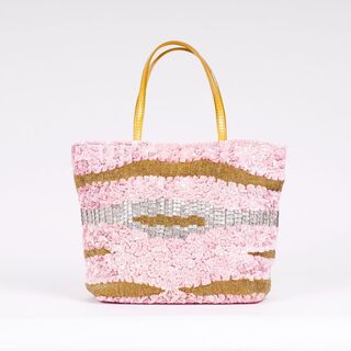 A Small  Shopper with Rose Sequins