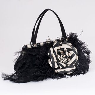 A Bag with Fabric Flower