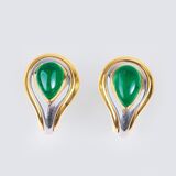 Paar Smaragd-Ohrringe - Bild 1