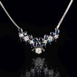 A Sapphire Diamond Necklace - image 1